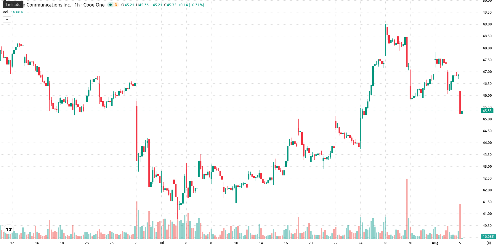 Verizon asset chart