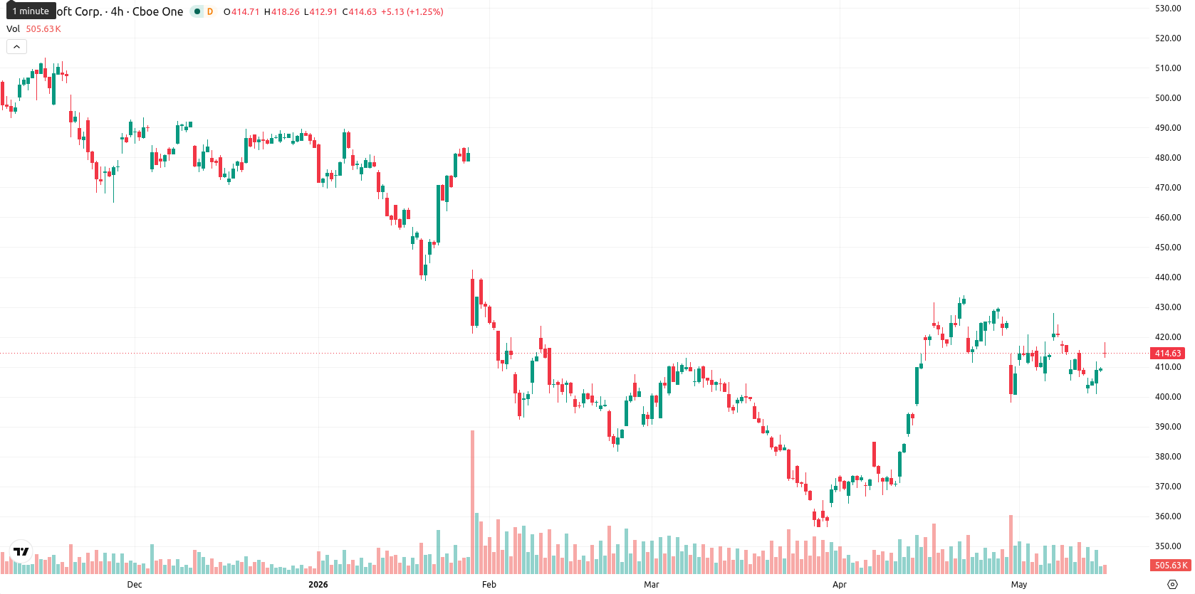 Microsoft Corp asset chart