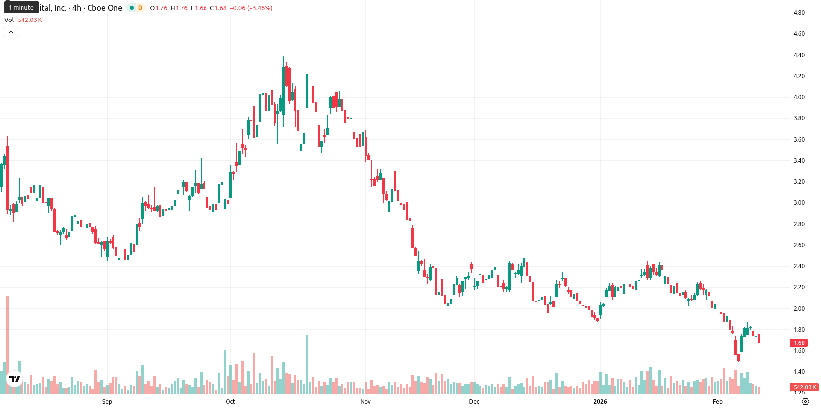 Bit Digital Inc. asset chart