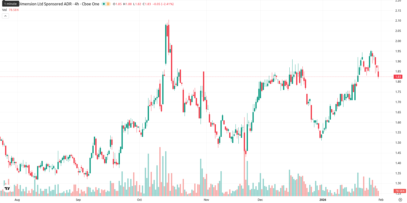 Nano Dimension Ltd. asset chart
