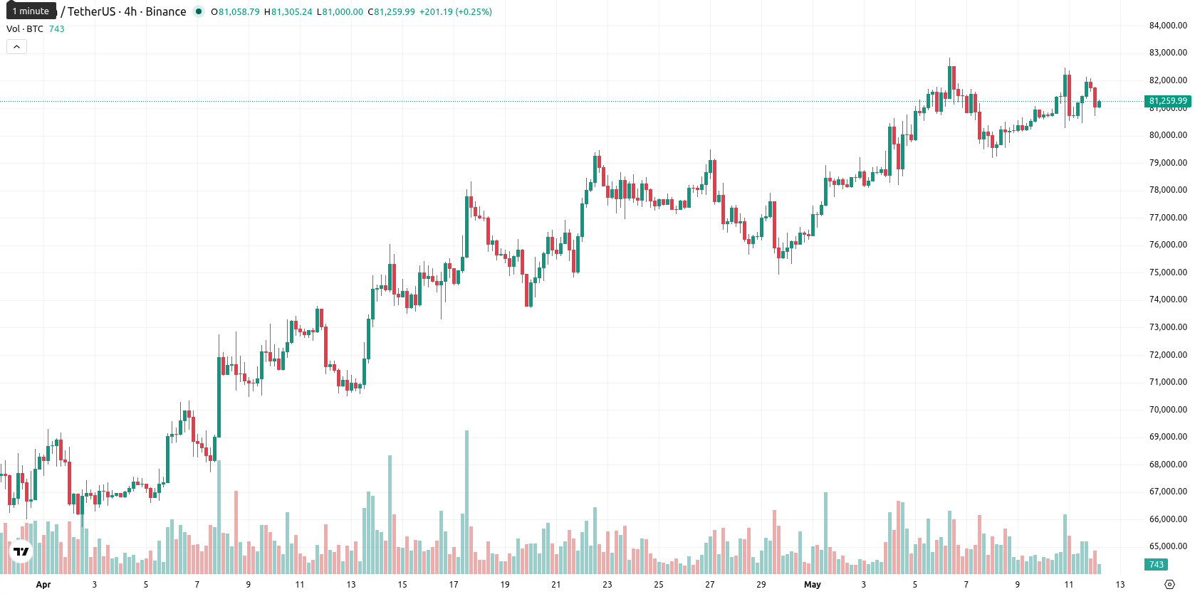 Bitcoin asset chart