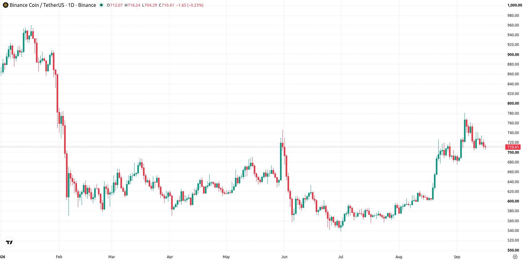 Binance Coin asset chart