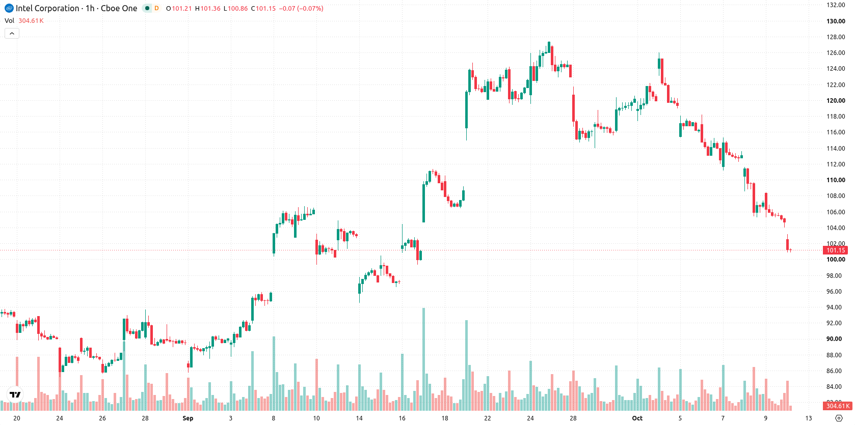 Intel Corporation asset chart