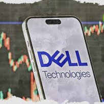 本日の取引で売り圧力によりデル株が下落