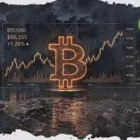 Биткоин остается ниже $67250, так как понижательные риски сохраняются