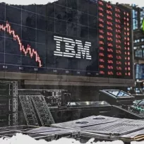 IBM shares drop after earnings warning