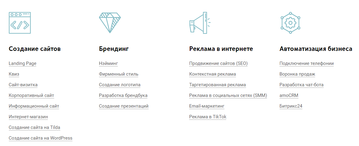 разработка и сопровождение сайтов