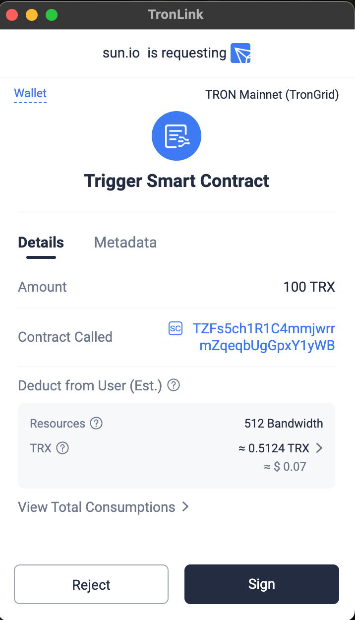 Покупка мем-токенов на SunPump