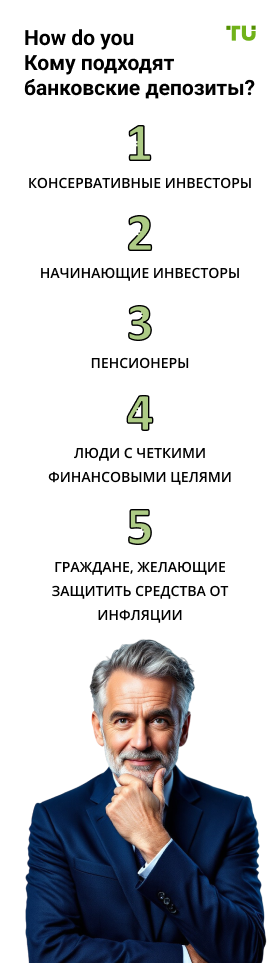 Кому подходят банковские депозиты?