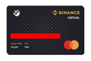Виртуальная криптовалютная карта на примере Binance