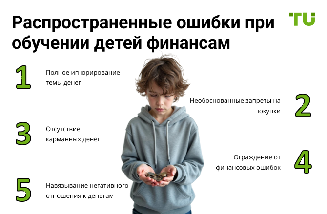 Ошибки, которых стоит избегать при обучении детей финансам