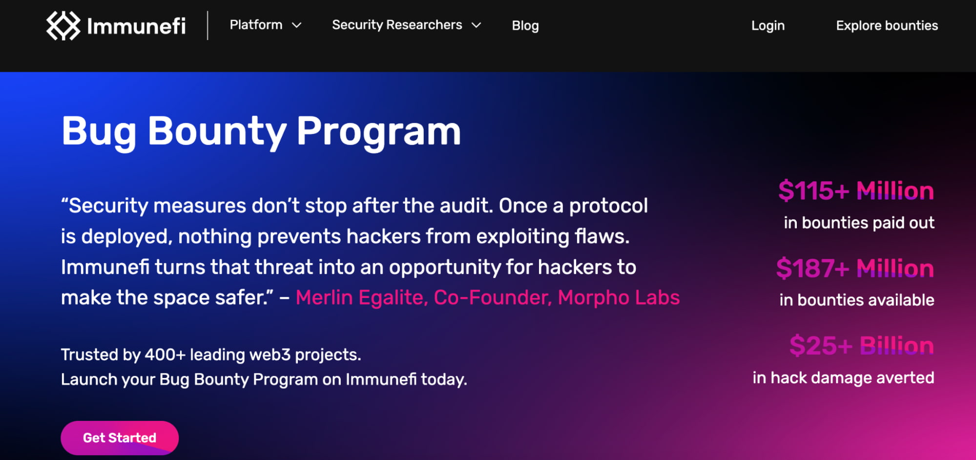 Платформа Immunefi