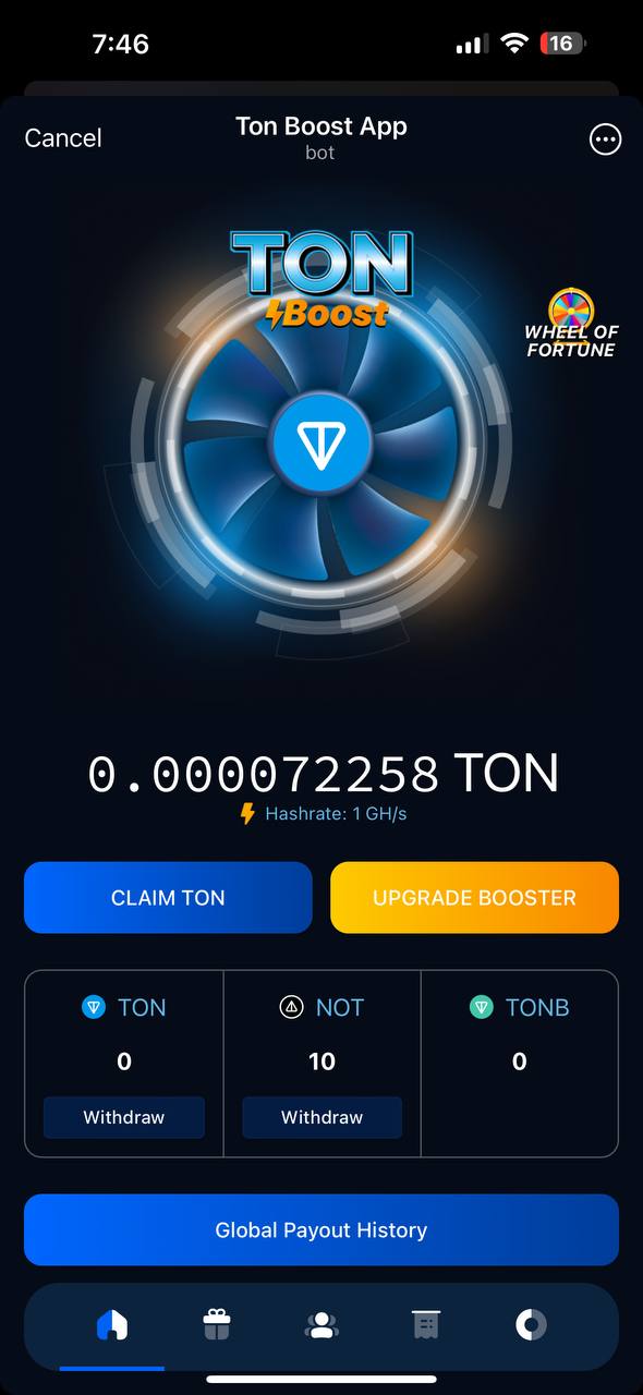 Начальная настройка TON Boost