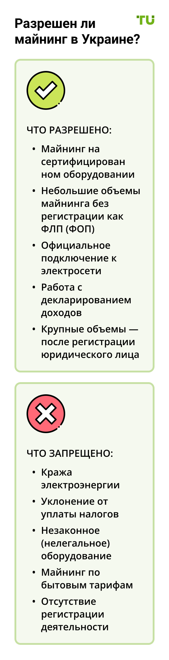 Разрешен ли 
майнинг в Украине?