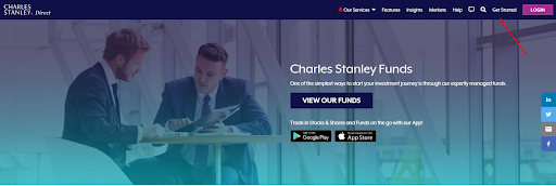 Обзор Charles Stanley Direct - Регистрация