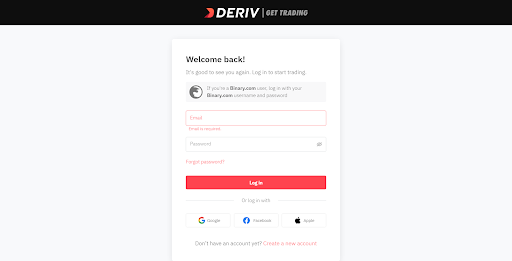 Обзор Deriv — Войти в аккаунт
