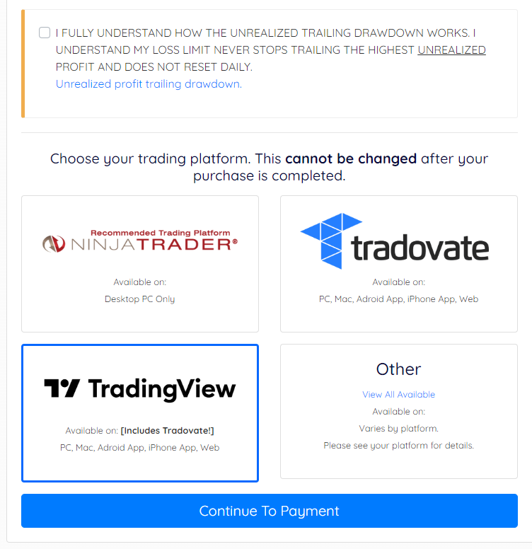 Обзор Elite Trader Funding - Выбор торговой платформы