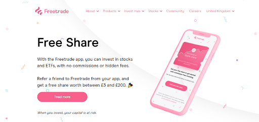 Бонусы Freetrade - Free Share