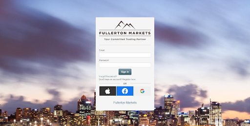 Обзор Fullerton Markets — Вход в Личный кабинет