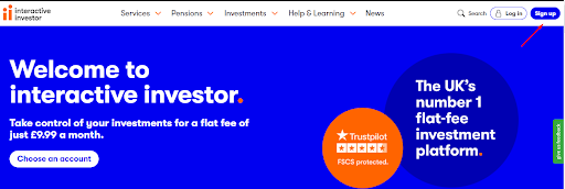 Обзор Interactive Investor - Регистрация