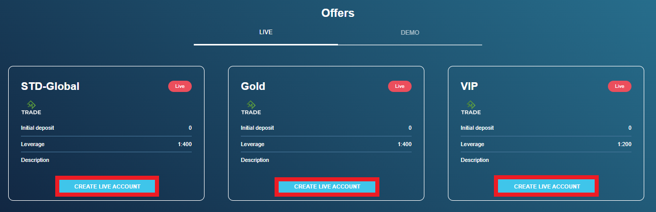 Обзор JM Trade - Открытие торгового счета