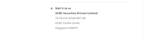 Обзор OCBC — Отправка документов по почте
