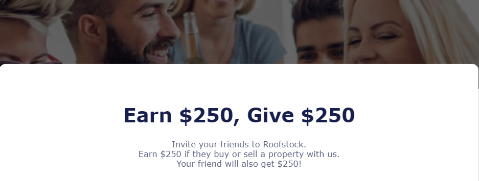 Бонусы Roofstock - 250 USD за привлеченного клиента