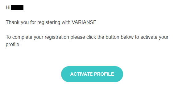 Обзор VARIANSE - Активация Личного кабинета по имейл