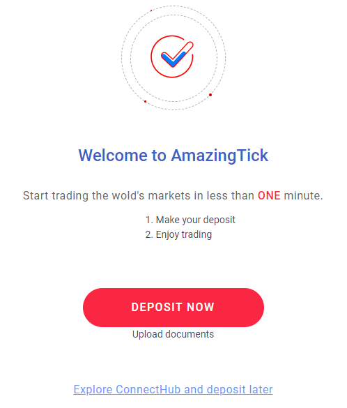 Обзор AmazingTick - Подтверждение регистрации