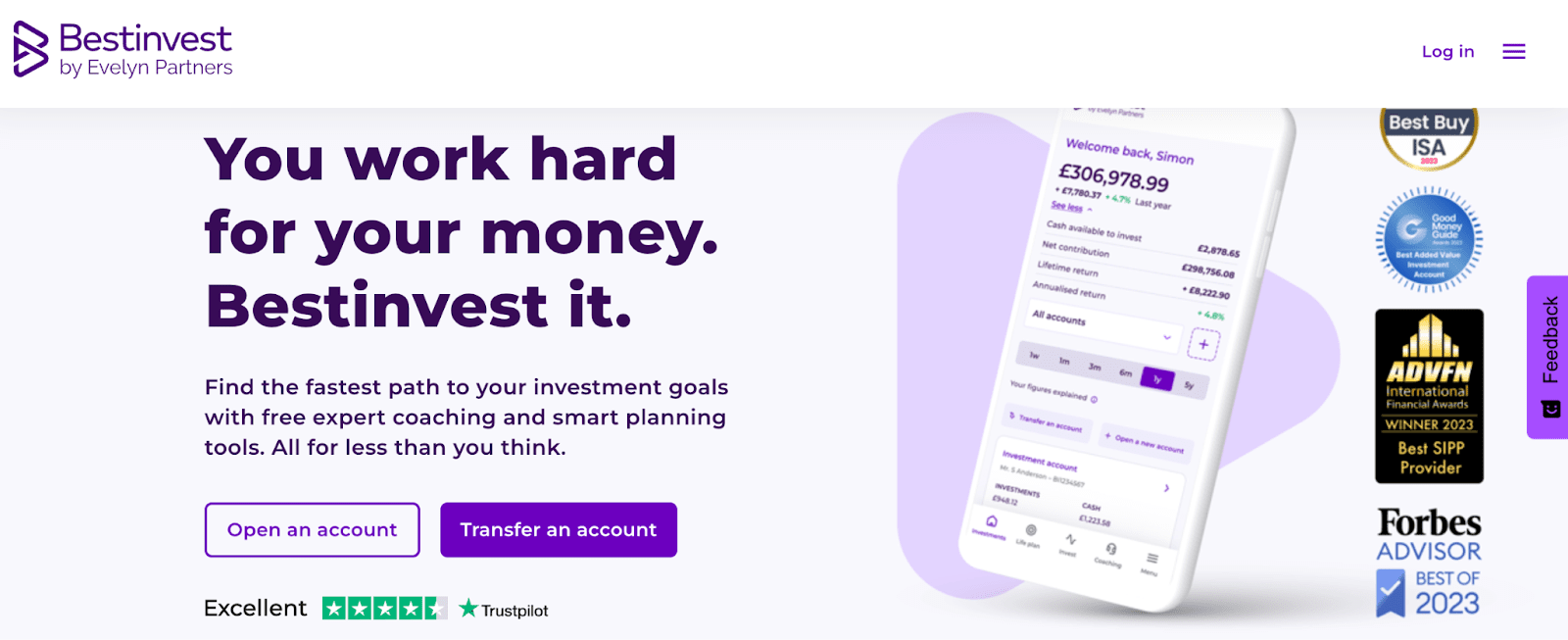 Обзор Bestinvest — Регистрация учетной записи