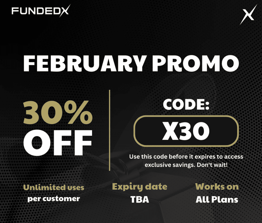 Обзор FundedX — Пример промокода