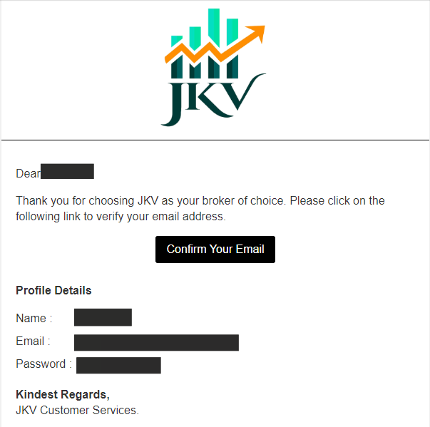 Обзор JKV Global — Регистрация: Шаг 2