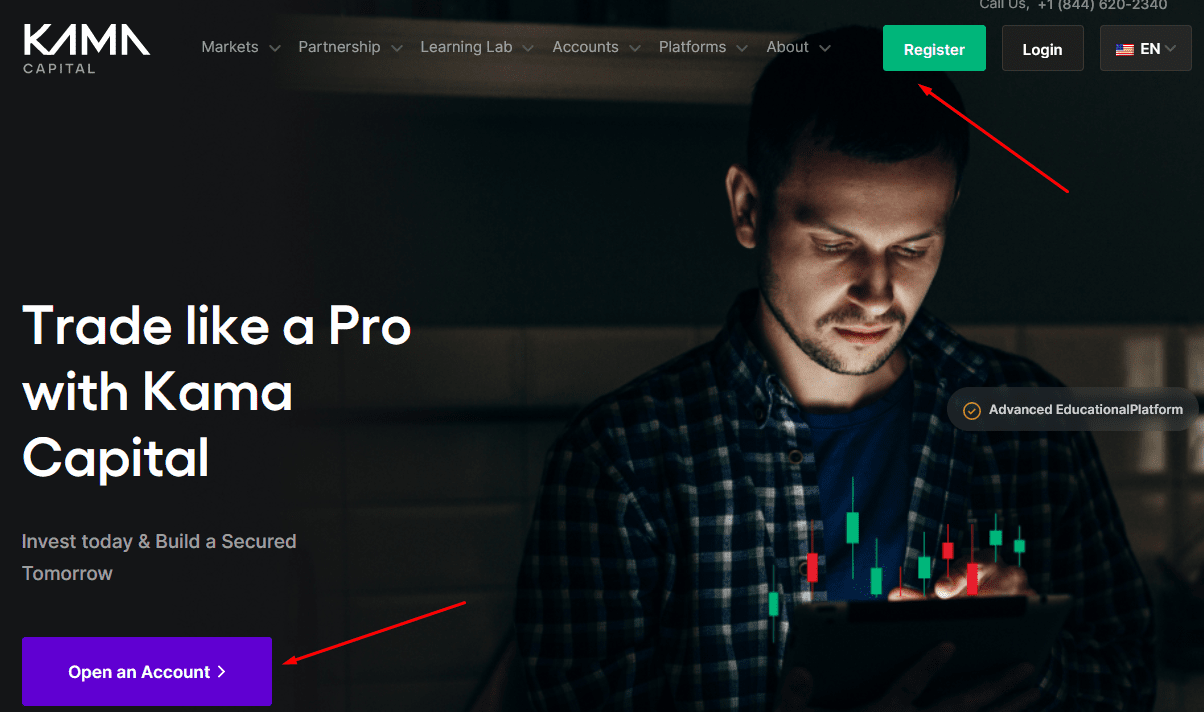 Обзор Kama Capital — Запуск регистрации
