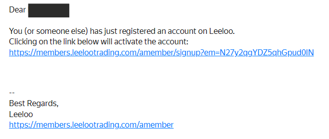 Обзор Leeloo Trading - Активация Личного кабинета
