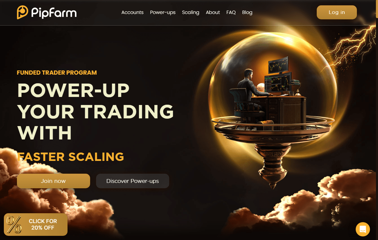 Обзор PipFarm — Главная страница сайта брокера