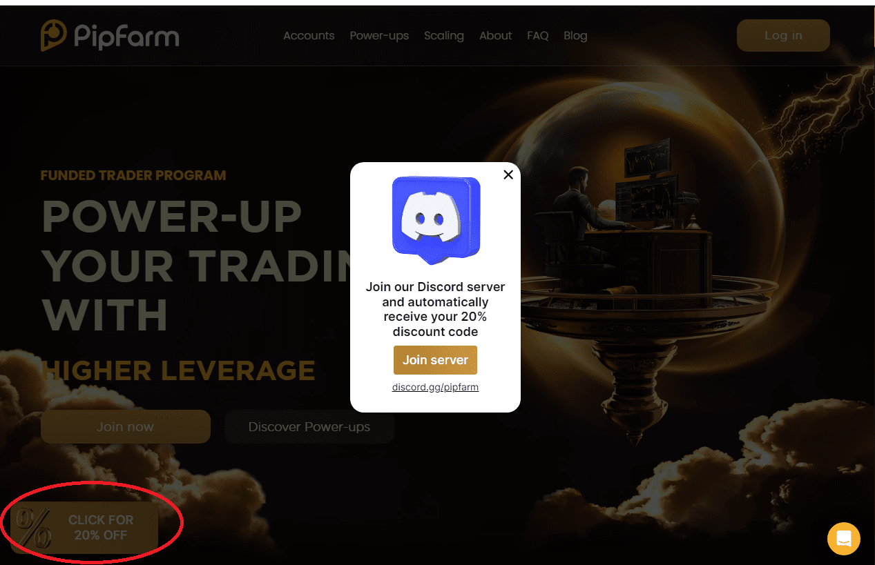 Обзор PipFarm — Получение скидки с помощью регистрации на Discord.