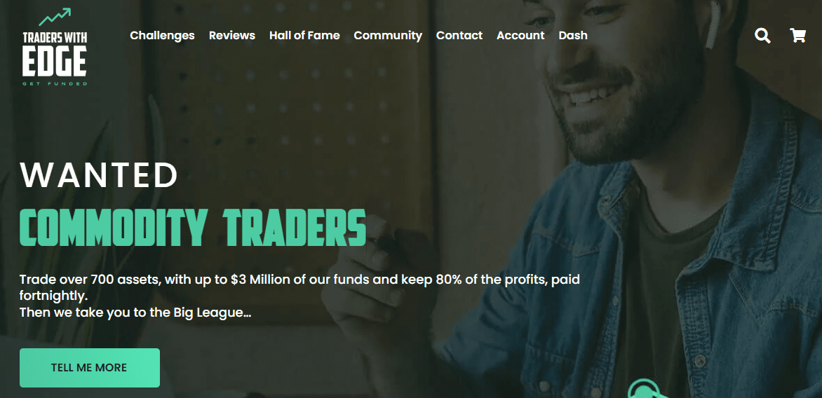 Обзор Traders With Edge - Сайт проп-трейдинговой компании