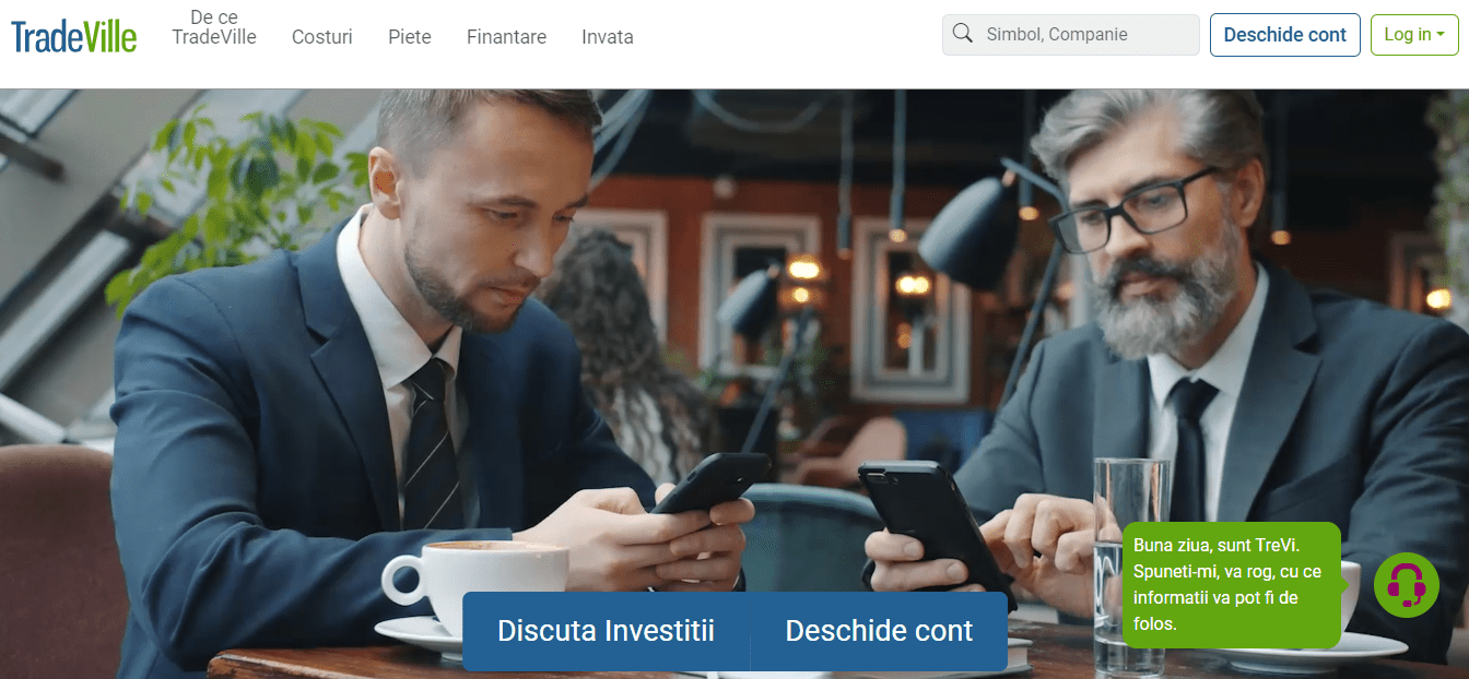 Обзор TradeVille - Сайт компании