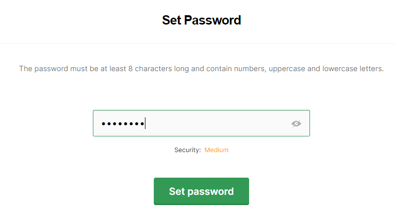 Обзор XNT - Установить пароль