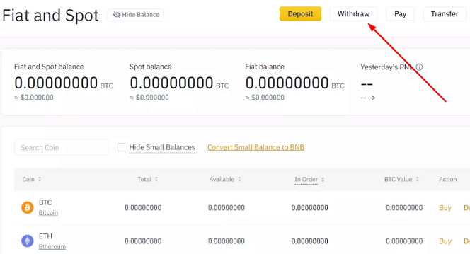 Как вывести $X с Binance