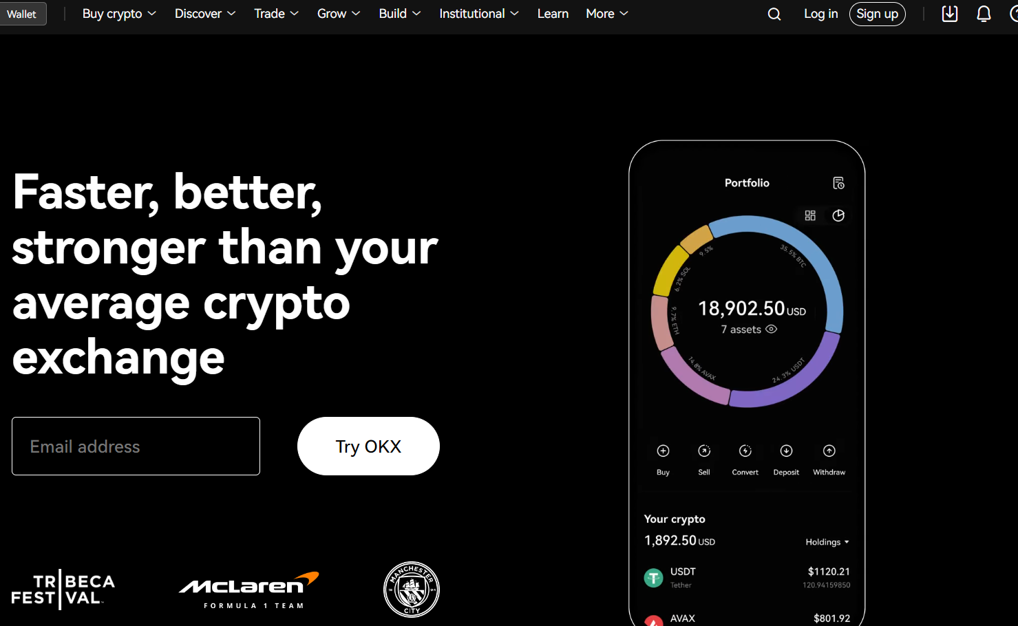 Официальный сайт OKX