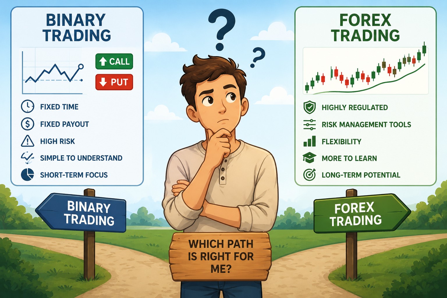 Trading binario vs. trading Forex: caratteristiche principali