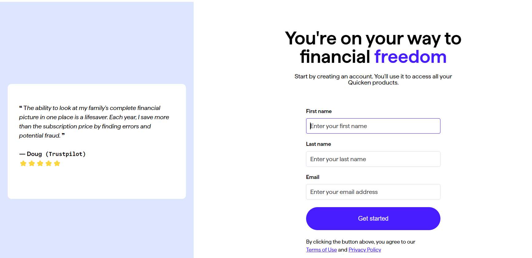 Quicken site