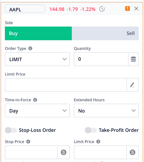 Stock Trading on Webull App