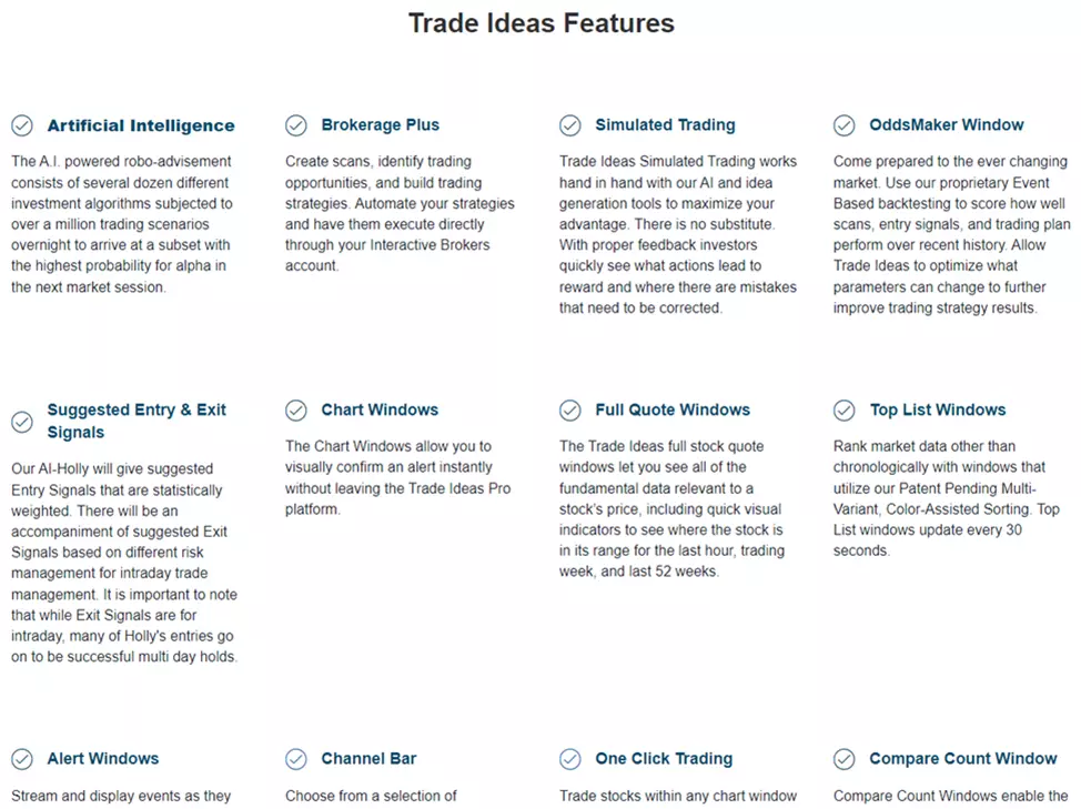 Trade Ideas Features