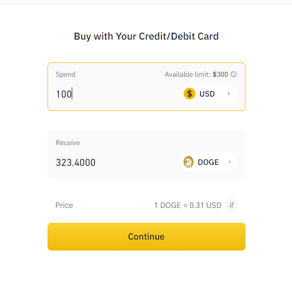 How to Buy DOGE with Debit/Credit Card
