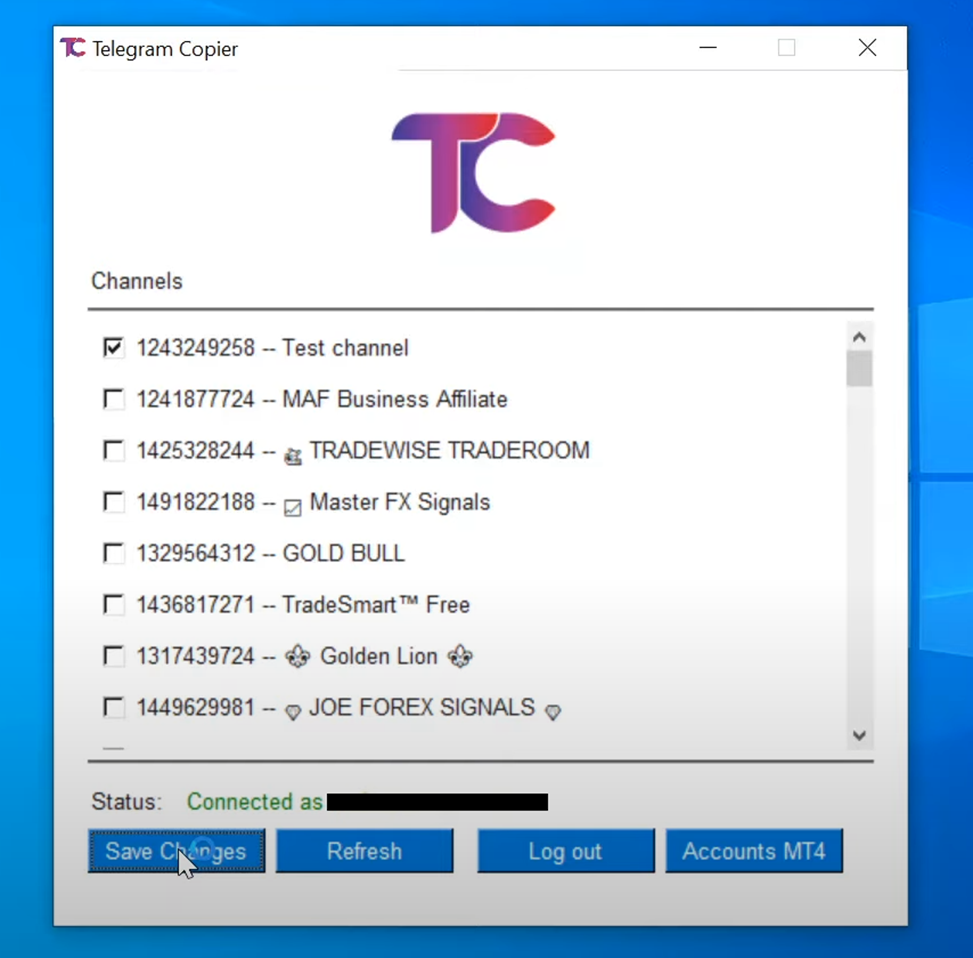 Getting started with Telegram Copier