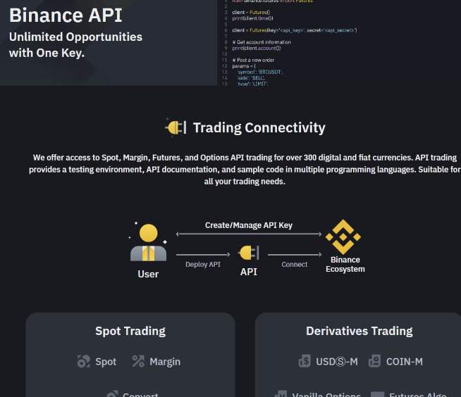 Фото: Binance API