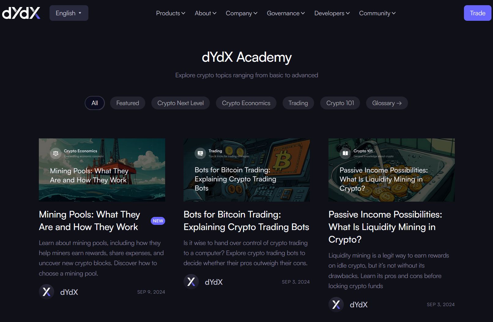 dYdX Academy