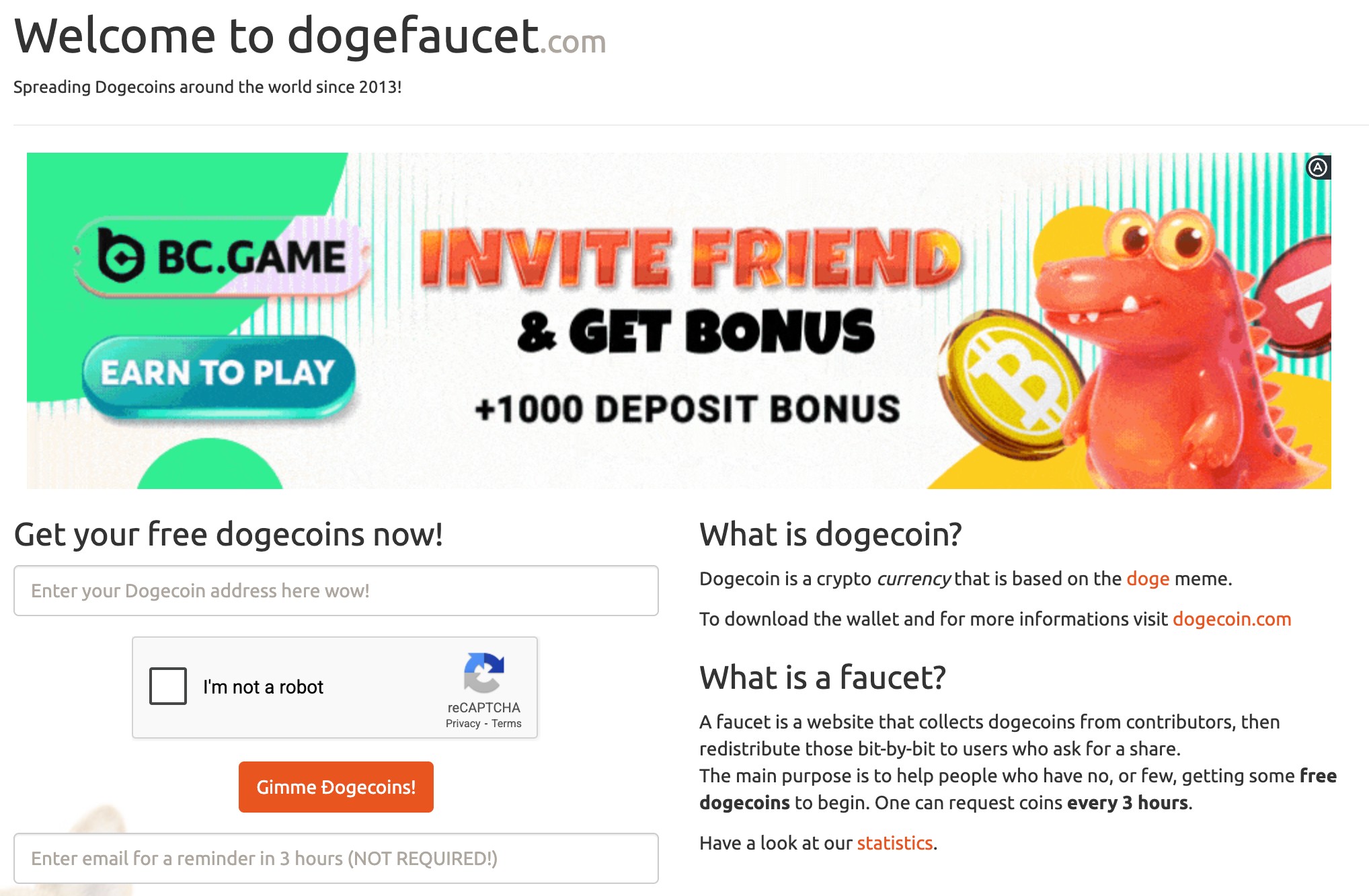 Doge Faucet